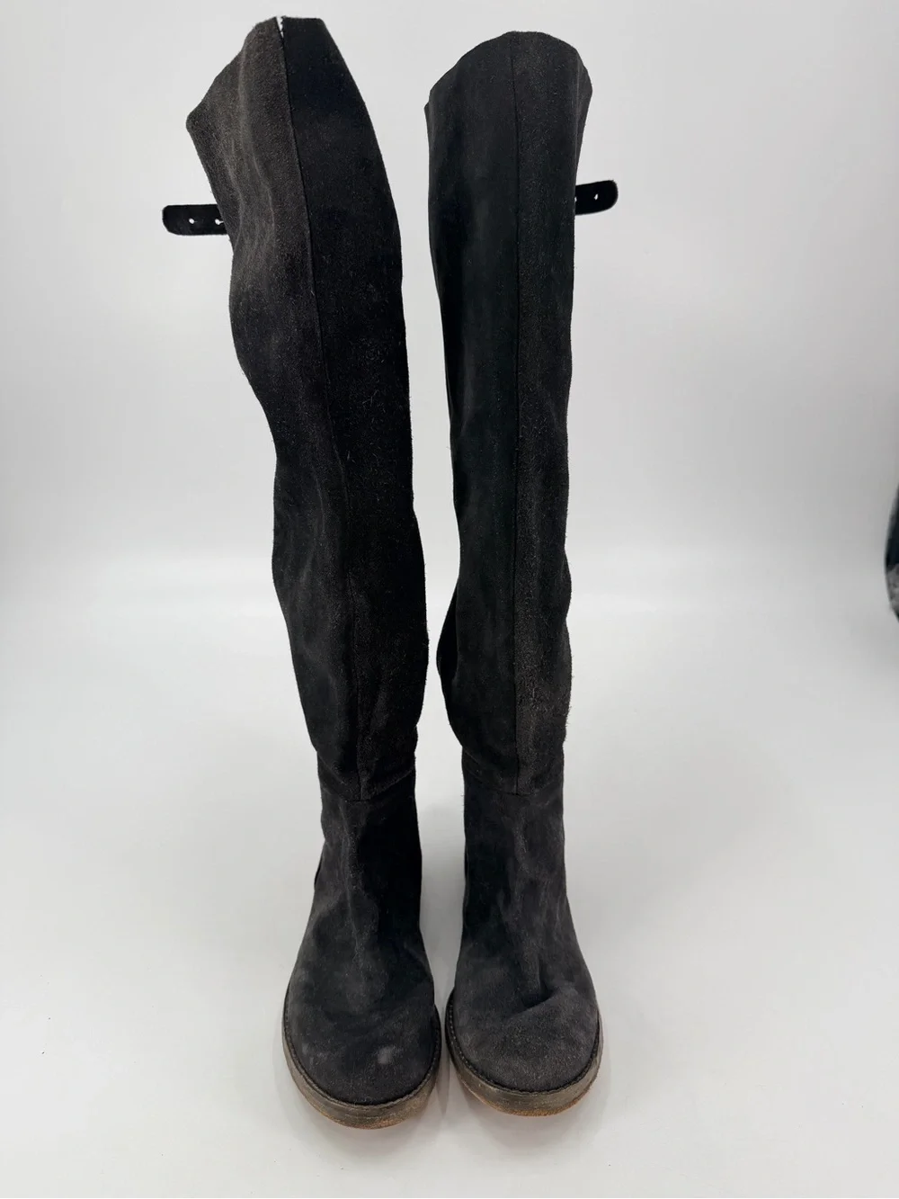 Free People Carlisle and Black Suede Over the Knee Boots 38